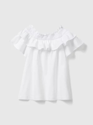 Zdjęcie produktu Benetton, T-shirt With Boat Neck, size 2XL, White, Kids United Colors of Benetton