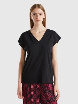 Zdjęcie produktu Benetton, T-shirt With Kimono Sleeves, size M, Black, Women United Colors of Benetton