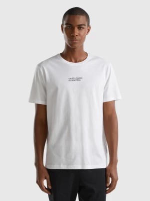 Zdjęcie produktu Benetton, T-shirt With Logo Print, size S, White, Men United Colors of Benetton