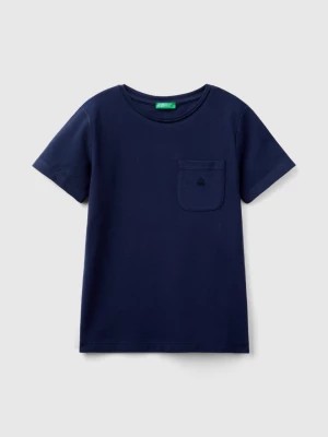 Zdjęcie produktu Benetton, T-shirt With Pocket, size XL, Dark Blue, Kids United Colors of Benetton
