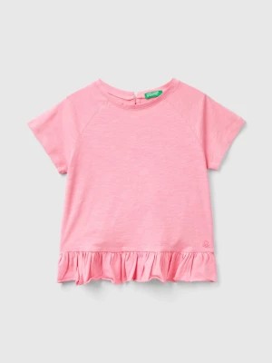 Zdjęcie produktu Benetton, T-shirt With Ruffles, size M, Pink, Kids United Colors of Benetton