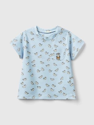 Zdjęcie produktu Benetton, T-shirt With Unicorn Print, size 62, Sky Blue, Kids United Colors of Benetton