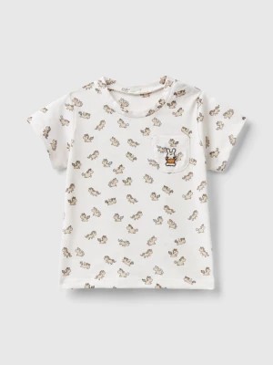 Zdjęcie produktu Benetton, T-shirt With Unicorn Print, size 74, Creamy White, Kids United Colors of Benetton