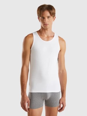 Zdjęcie produktu Benetton, Tank Top In Organic Stretch Cotton, size L, White, Men United Colors of Benetton