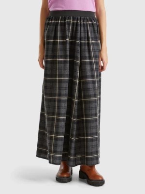 Zdjęcie produktu Benetton, Tartan Check Midi Skirt, size S, Dark Gray, Women United Colors of Benetton