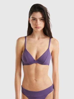 Zdjęcie produktu Benetton, Triangle Bikini Top In Econyl® With Underwire, size 3°, Violet, Women United Colors of Benetton