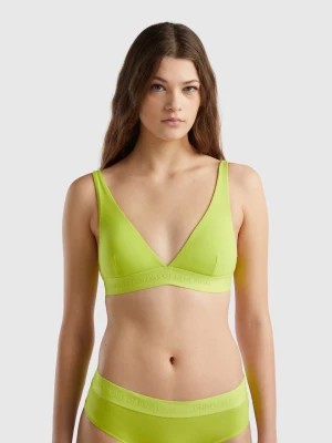 Zdjęcie produktu Benetton, Triangle Bra In Organic Cotton, size 1°, Lime, Women United Colors of Benetton