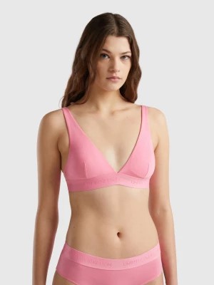 Zdjęcie produktu Benetton, Triangle Bra In Organic Cotton, size 1°, Pink, Women United Colors of Benetton
