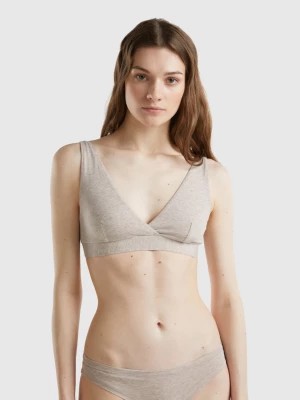 Zdjęcie produktu Benetton, Triangle Bra In Super Stretch Organic Cotton, size M, Beige, Women United Colors of Benetton