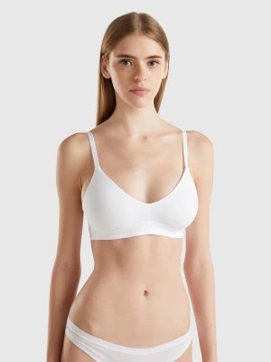 Zdjęcie produktu Benetton, Triangle Bra Without Padding, size 1°, White, Women United Colors of Benetton