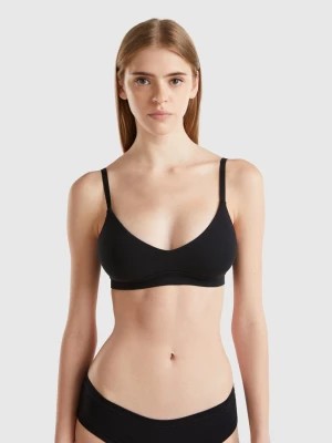 Zdjęcie produktu Benetton, Triangle Bra Without Padding, size 4°, Black, Women United Colors of Benetton