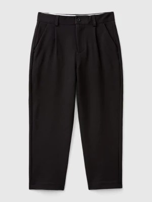 Zdjęcie produktu Benetton, Trousers In Stretch Viscose Blend, size L, Black, Kids United Colors of Benetton