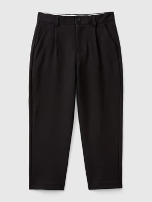 Zdjęcie produktu Benetton, Trousers In Stretch Viscose Blend, size S, Black, Kids United Colors of Benetton