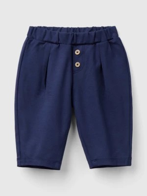 Zdjęcie produktu Benetton, Trousers With Elastic Waist, size 56, Dark Blue, Kids United Colors of Benetton