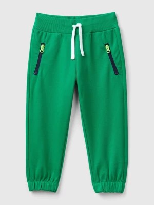 Zdjęcie produktu Benetton, Trousers With Print And Drawstring, size 90, Green, Kids United Colors of Benetton