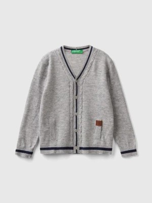 Zdjęcie produktu Benetton, V-neck Cardigan, size 110, Dark Gray, Kids United Colors of Benetton