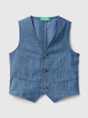 Zdjęcie produktu Benetton, Vest In Chambray, size L, Blue, Kids United Colors of Benetton