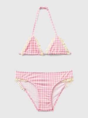 Zdjęcie produktu Benetton, Vichy Bikini Swimsuit, size M, Pink, Kids United Colors of Benetton