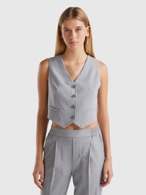 Zdjęcie produktu Benetton, Viscose Blend Vest, size , Gray, Women United Colors of Benetton