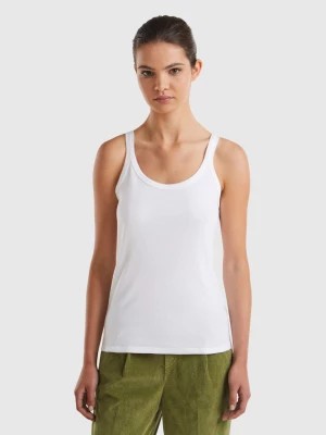 Zdjęcie produktu Benetton, White Tank Top In Pure Cotton, size XS, White, Women United Colors of Benetton