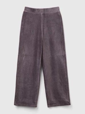 Zdjęcie produktu Benetton, Wide Chenille Trousers, size M, Dark Gray, Kids United Colors of Benetton