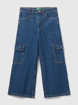 Zdjęcie produktu Benetton, Wide Fit Cargo Jeans, size XL, Blue, Kids United Colors of Benetton