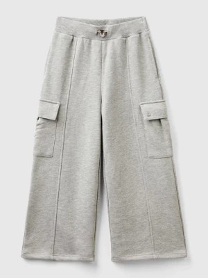 Zdjęcie produktu Benetton, Wide Fit Cargo Trousers, size 2XL, Light Gray, Kids United Colors of Benetton