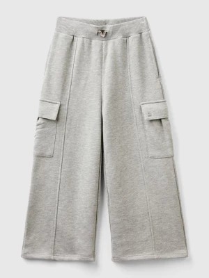 Zdjęcie produktu Benetton, Wide Fit Cargo Trousers, size 3XL, Light Gray, Kids United Colors of Benetton