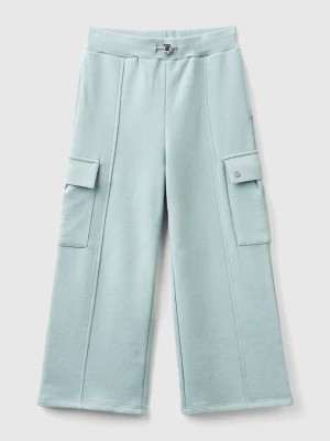 Zdjęcie produktu Benetton, Wide Fit Cargo Trousers, size 3XL, Pearl Gray, Kids United Colors of Benetton