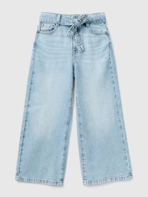 Zdjęcie produktu Benetton, Wide Fit Jeans With Sash, size L, Light Blue, Kids United Colors of Benetton