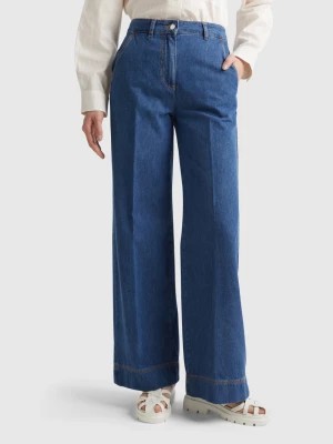 Zdjęcie produktu Benetton, Wide Leg Jeans Trousers, size 29, Blue, Women United Colors of Benetton