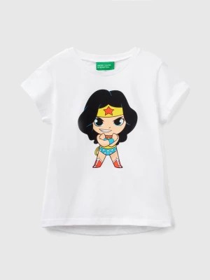 Zdjęcie produktu Benetton, Wonder Woman ©&™ Dc Comics T-shirt, size 90, White, Kids United Colors of Benetton