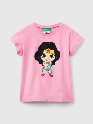 Zdjęcie produktu Benetton, Wonder Woman ©&™ Dc Comics T-shirt, size 98, Pink, Kids United Colors of Benetton