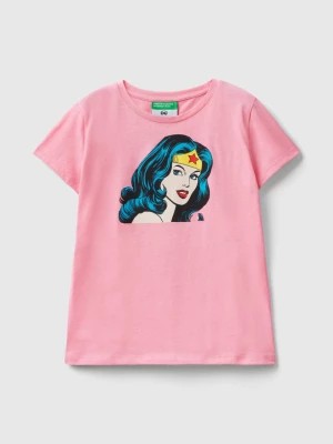 Zdjęcie produktu Benetton, Wonder Woman ©&™ Dc Comics T-shirt, size L, Pink, Kids United Colors of Benetton