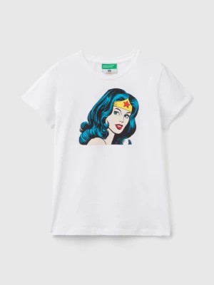 Zdjęcie produktu Benetton, Wonder Woman ©&™ Dc Comics T-shirt, size S, White, Kids United Colors of Benetton