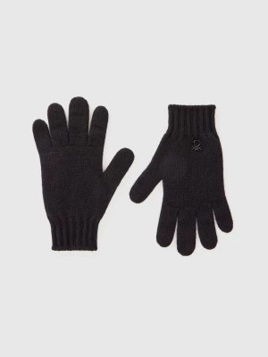 Zdjęcie produktu Benetton, Wool Blend Gloves, size XL-3XL, Black, Kids United Colors of Benetton