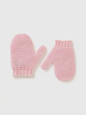 Zdjęcie produktu Benetton, Wool Blend Mittens, size 82-98, Pink, Kids United Colors of Benetton