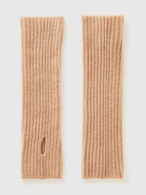 Zdjęcie produktu Benetton, Wool Blend Sleeves, size OS, Camel, Women United Colors of Benetton