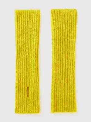 Zdjęcie produktu Benetton, Wool Blend Sleeves, size OS, Mustard, Women United Colors of Benetton