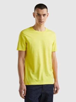 Zdjęcie produktu Benetton, Yellow T-shirt, size XXL, Yellow, Men United Colors of Benetton