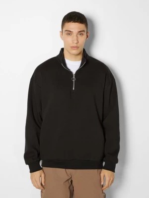 Zdjęcie produktu Bershka Bluza Oversize Z Golfem Mężczyzna Czarny