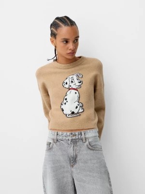 Zdjęcie produktu Bershka Sweter 101 Dalmatians Kobieta Wielbłądzi