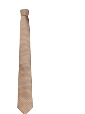 Zdjęcie produktu Beżowa Jedwabna Krawat w Kropki Lanvin
