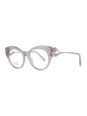 Zdjęcie produktu Beżowe Okulary Optyczne Cat Eye Swarovski