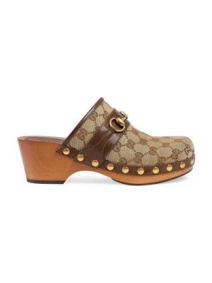 Zdjęcie produktu Beżowe sandały z ćwiekami Gucci