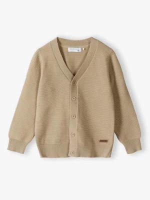 Zdjęcie produktu Beżowy elegancki sweter dla chłopca - Max&Mia Max & Mia by 5.10.15.