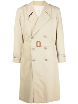 Zdjęcie produktu Beżowy Płaszcz Przeciwdeszczowy dla Mężczyzn - Kolekcja Ss22 Maison Margiela