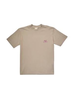 Zdjęcie produktu Beżowy T-shirt z logo Walk in Paris