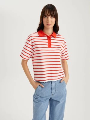Zdjęcie produktu BGN Koszulka polo w kolorze czerwono-białym rozmiar: 38