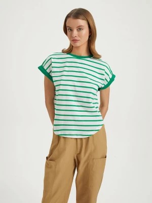 Zdjęcie produktu BGN Koszulka w kolorze biało-zielonym rozmiar: 38